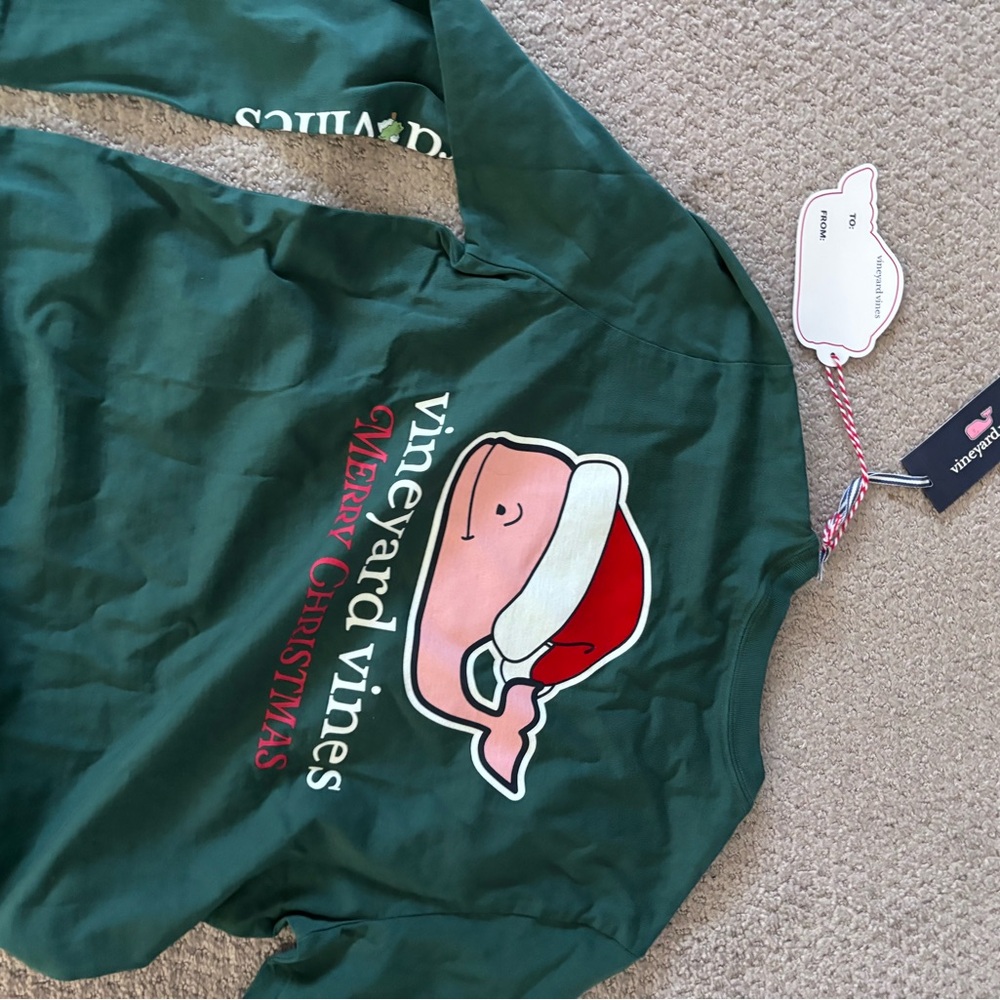 Vineyard Vines Festive Green Sweatshirt